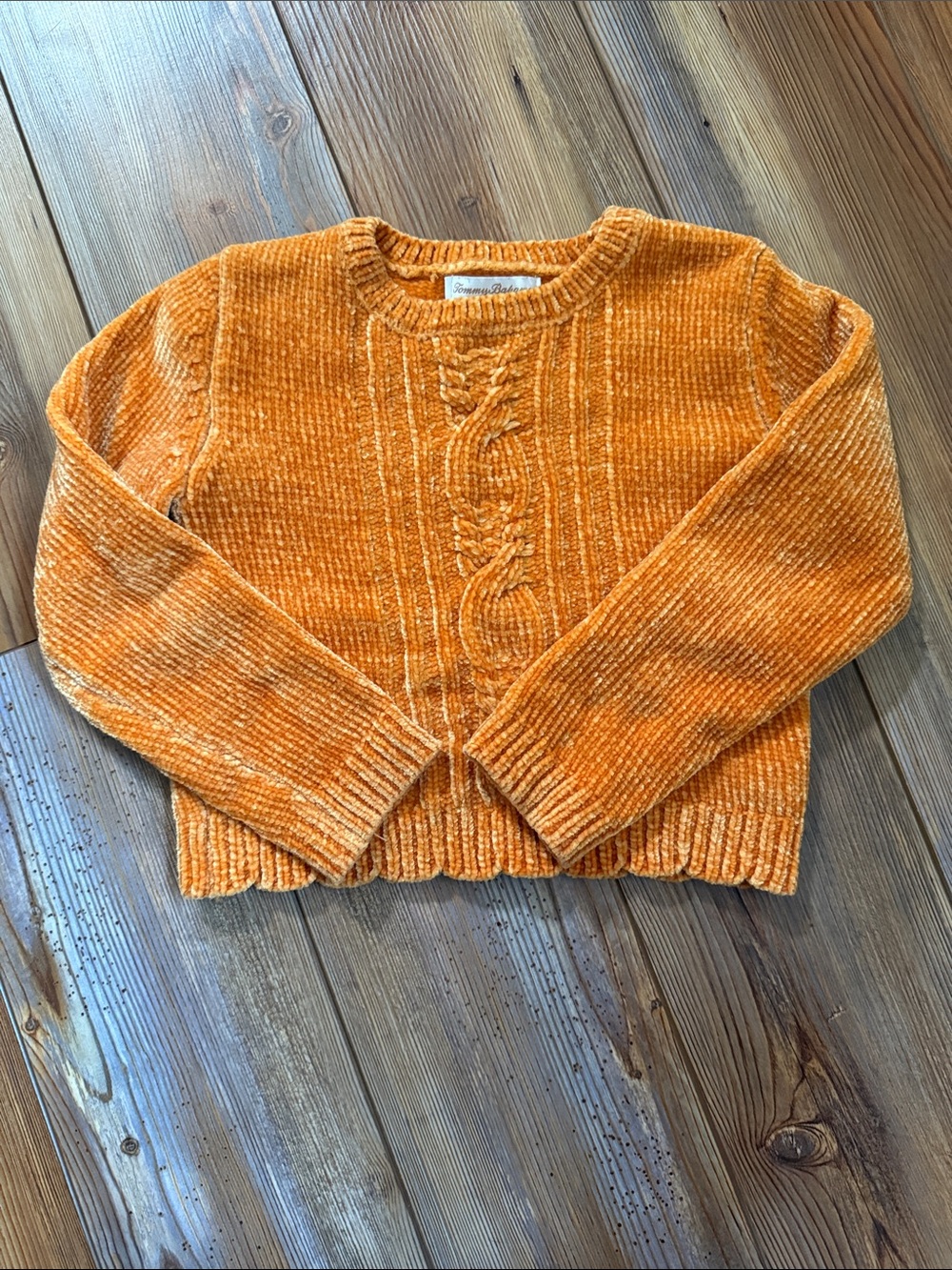 Tommy Bahama Chenille Cable Crewneck Sweater - Orange